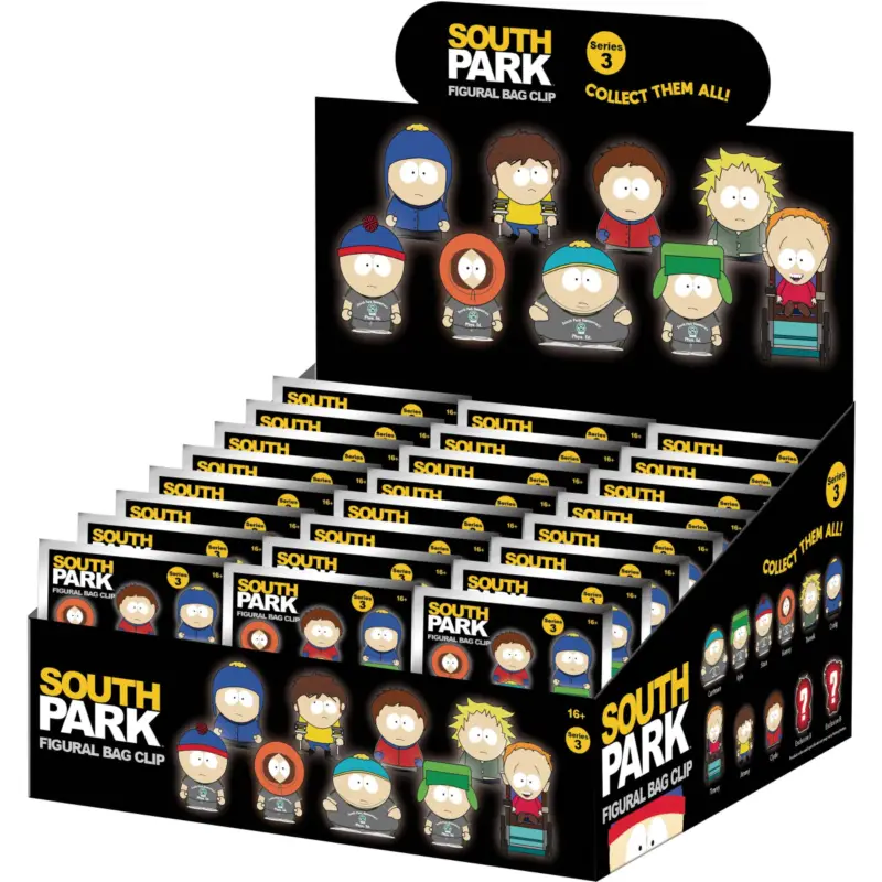 SOUTH PARK - Series 3 - 3D Foam Bag Clip (Display 24 Pcs) Koopje