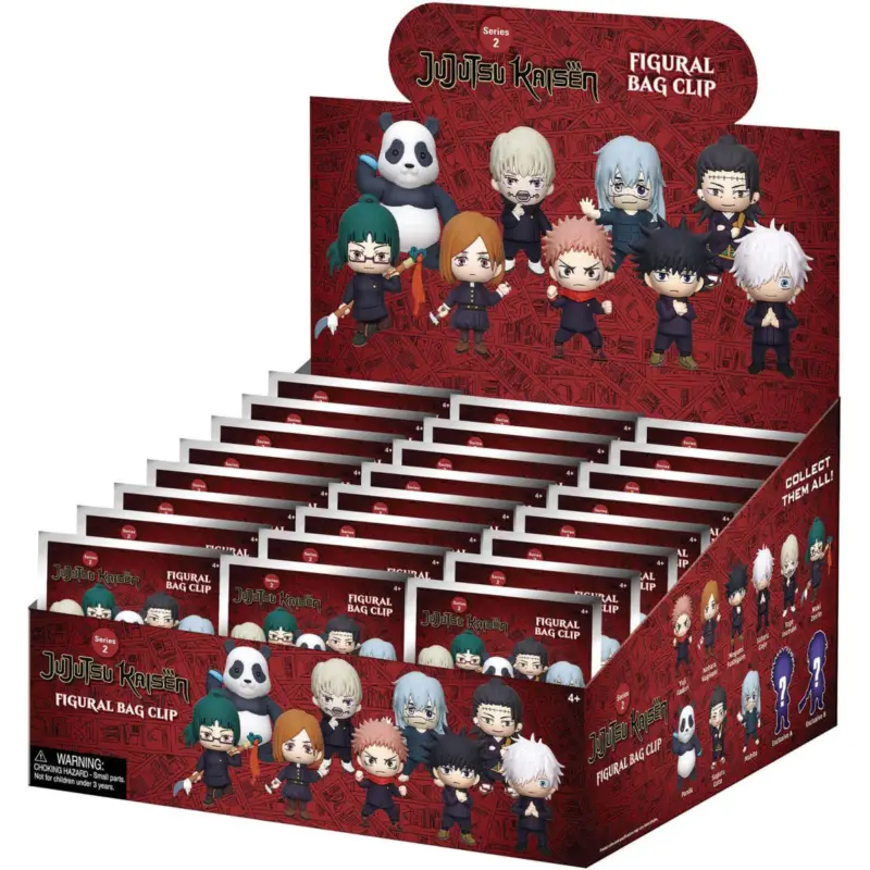 Betaalbaar JUJUTSU KAISEN - Series 2 - 3D Foam Bag Clip (Display 24 Pcs)