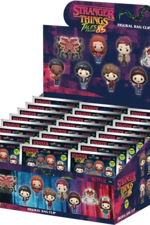 STRANGER THINGS TALES 85 - Series 1 -3D Foam Bag Clip (Display 24 Pcs) Finale Uitverkoop