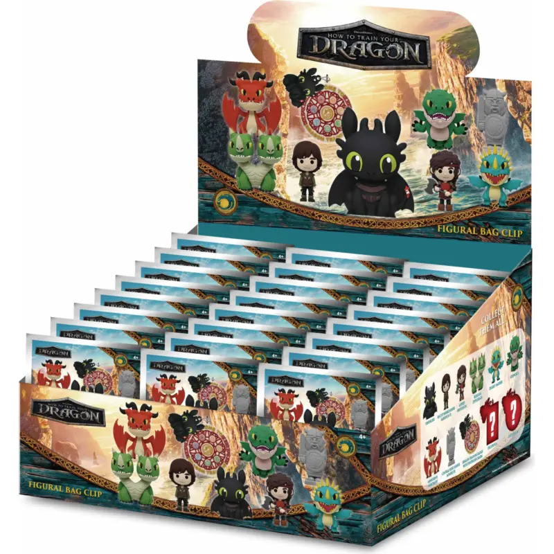 Lage Prijs DRAGON - Series 2 - 3D Foam Bag Clip (Display 24 Pcs)