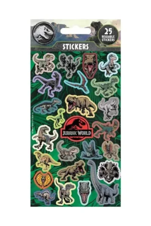 Jurassic World pack of 25 stickers Actieprijs