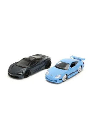 Jada 34250 twin pack porsche 996 gt3 rs / mclaren 720s ff 1/32 Miniatuur Uitverkoop