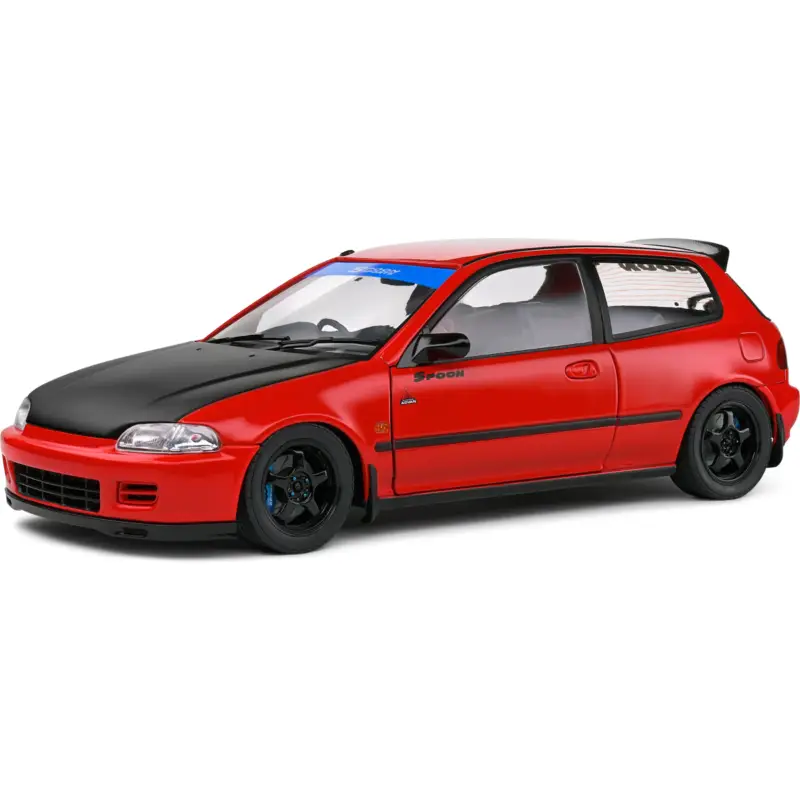 Aanbieding Solido 1810403 honda civic (eg6) spoon version red 1991 1/18 Miniatuur
