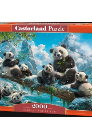Veilige Betaling Pandas winter fun Puzzel