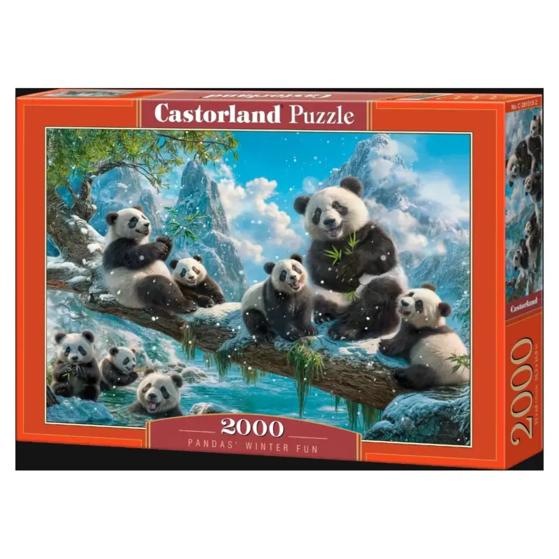 Veilige Betaling Pandas winter fun Puzzel