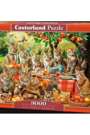 Seizoensaanbieding Cat family reunion Puzzel