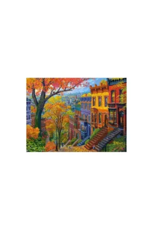 Autumn city hill Puzzel Dagaanbieding