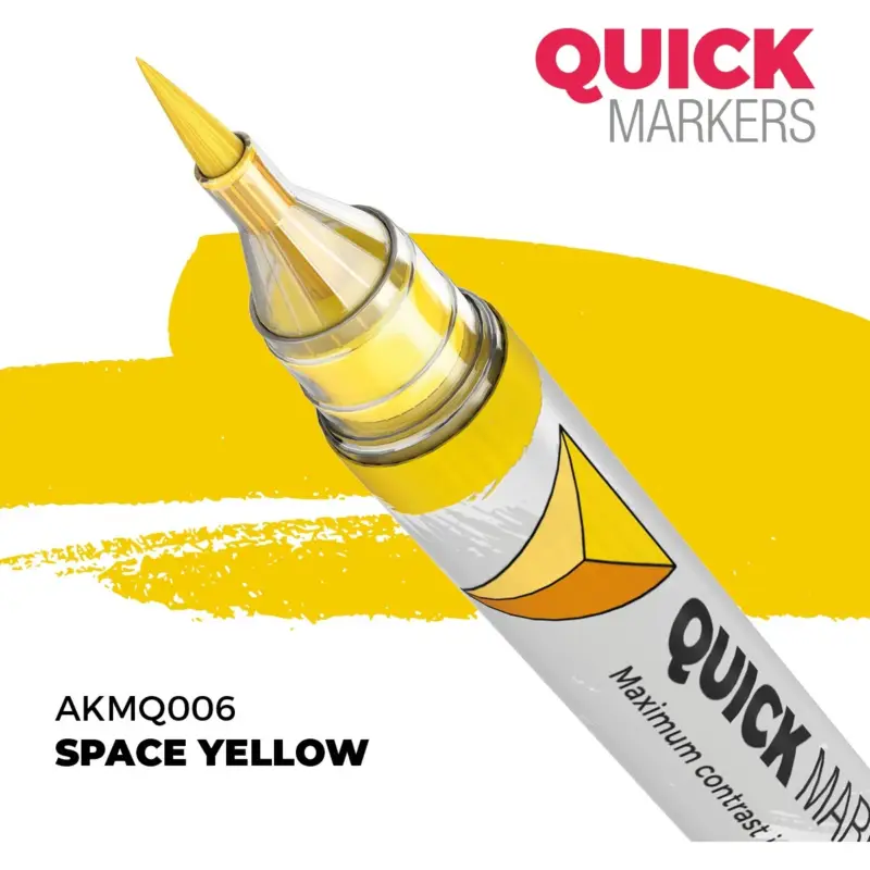 Quick markers - space yellow Betrouwbaar