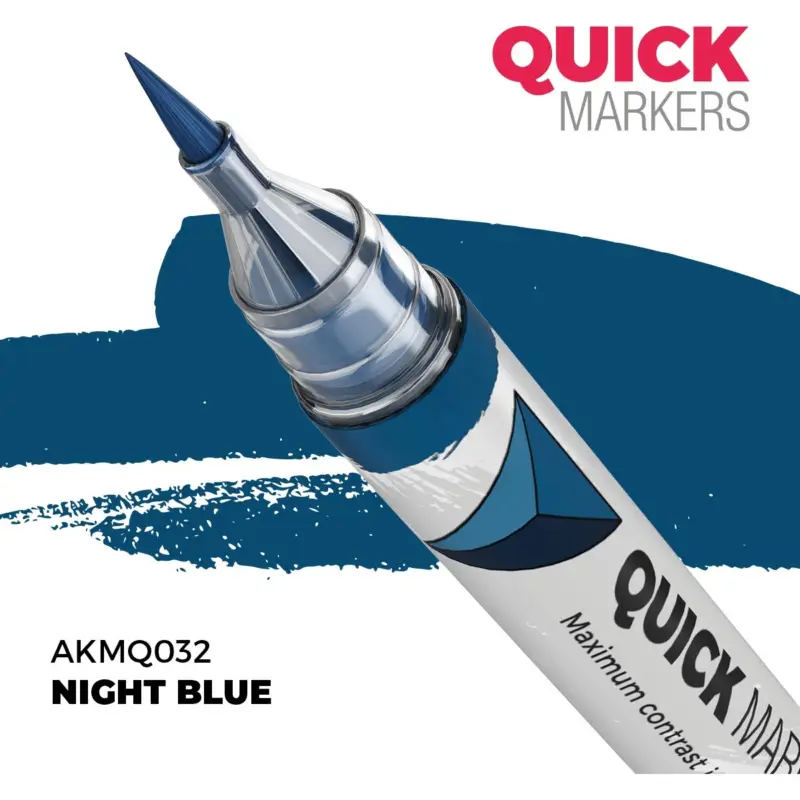 Quick markers - night blue Speciale Aanbieding