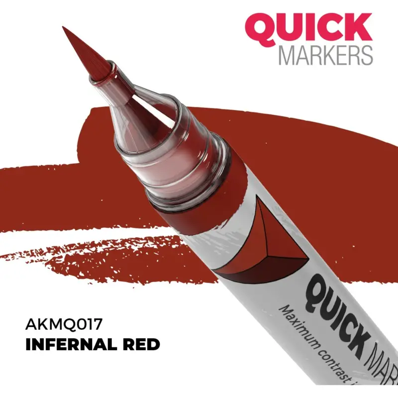 Koop Vandaag Quick markers - infernal red