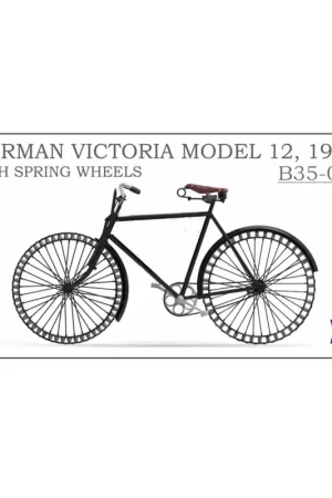 German bicycle with spring wheels Schaalmodel Populair