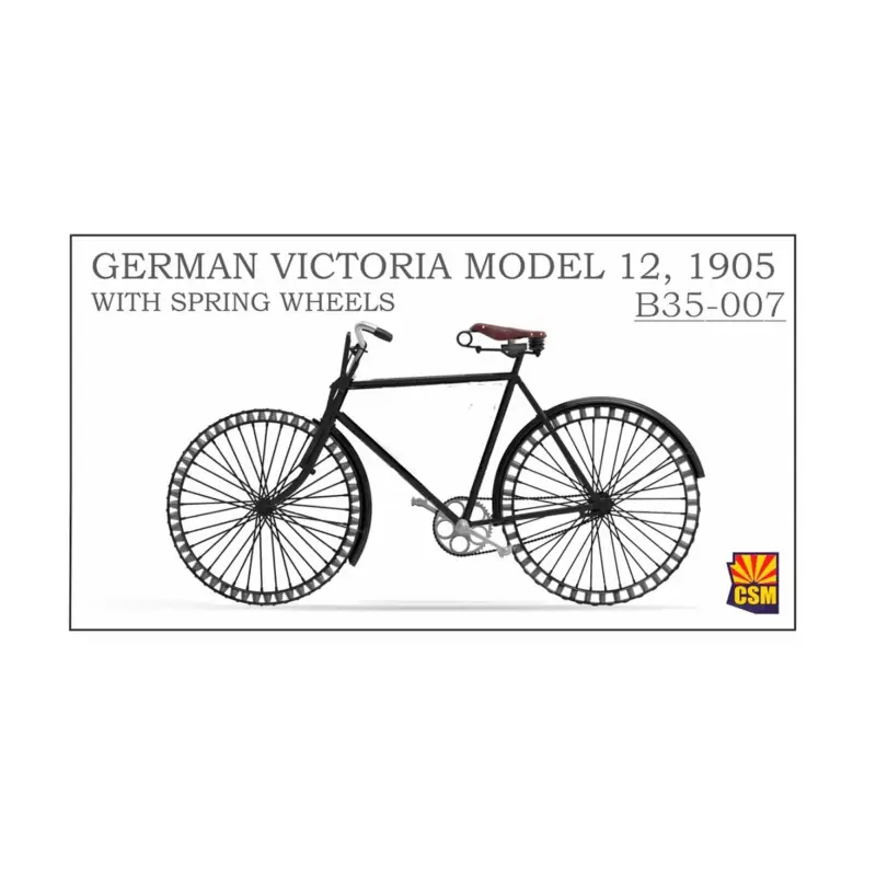German bicycle with spring wheels Schaalmodel Populair