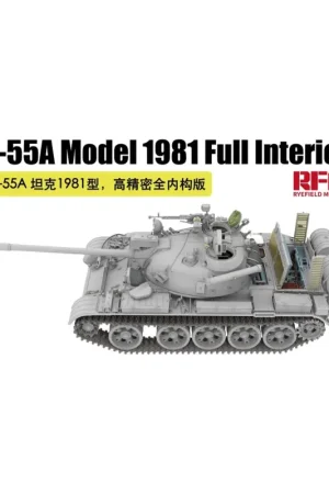 Express Levering T-55a model 1981 full interior Schaalmodel