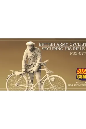 Seizoensaanbieding British army cyclist securing his rifle Figuren
