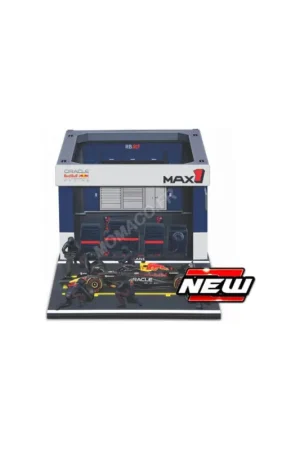 Meest Verkocht Pit stop set: mechanic figures with stand and accessories red bull f1 rb21 verstappen