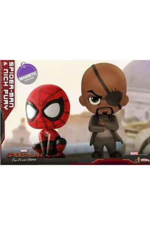 Veilige Betaling SPIDERMAN - Cosbaby - Wave 4 - Spider-Man & Nick Fury Set Figuurtje