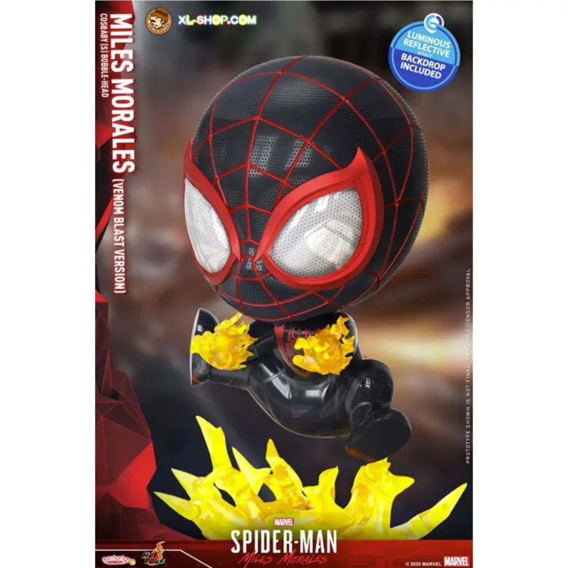 SPIDERMAN - Cosbaby - Wave 4 - Miles Morales Venom Blast Version Figuurtje Laatste Versie