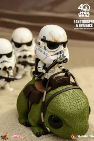 Actieprijs STAR WARS - Cosbaby - Wave 5 - Sandtrooper & Dewback Figuurtje