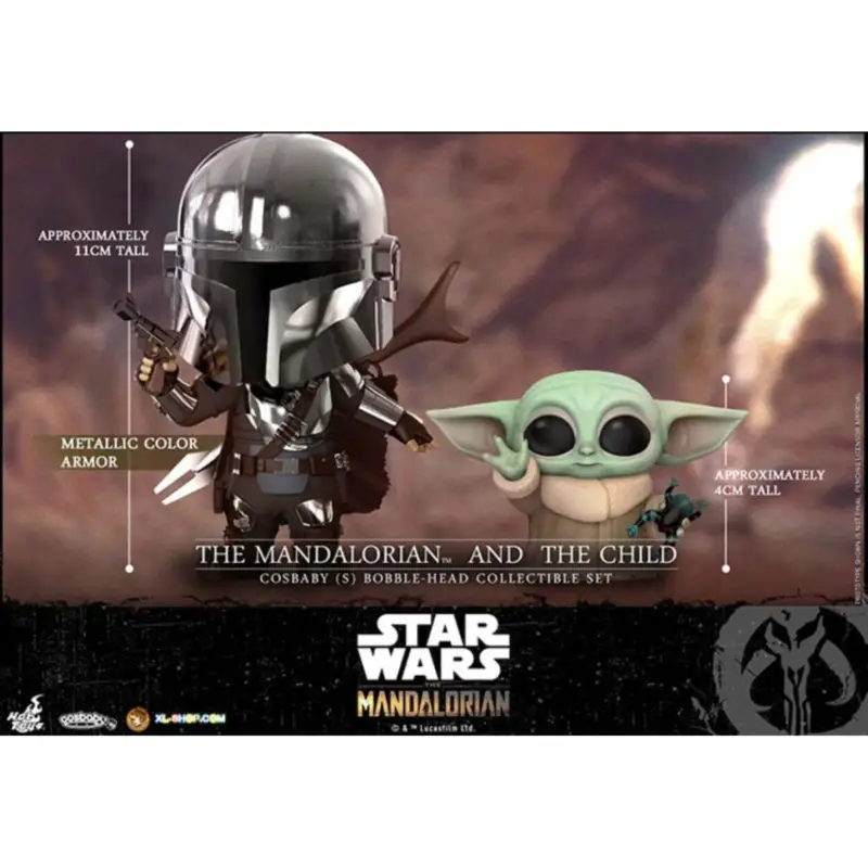 Rechtstreeks Van De Fabrikant STAR WARS - Cosbaby - Wave 5 - Mandalorian & the Child Set Figuurtje