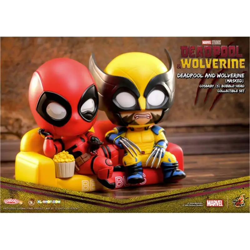 Op = Op MARVEL - Cosbaby - Wave 5 - Deadpool & Wolverine Masked Figuurtje