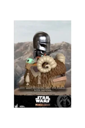 Korting STAR WARS - Cosbaby - Wave 3 - Mandalorian & Child with Bantha Figuurtje