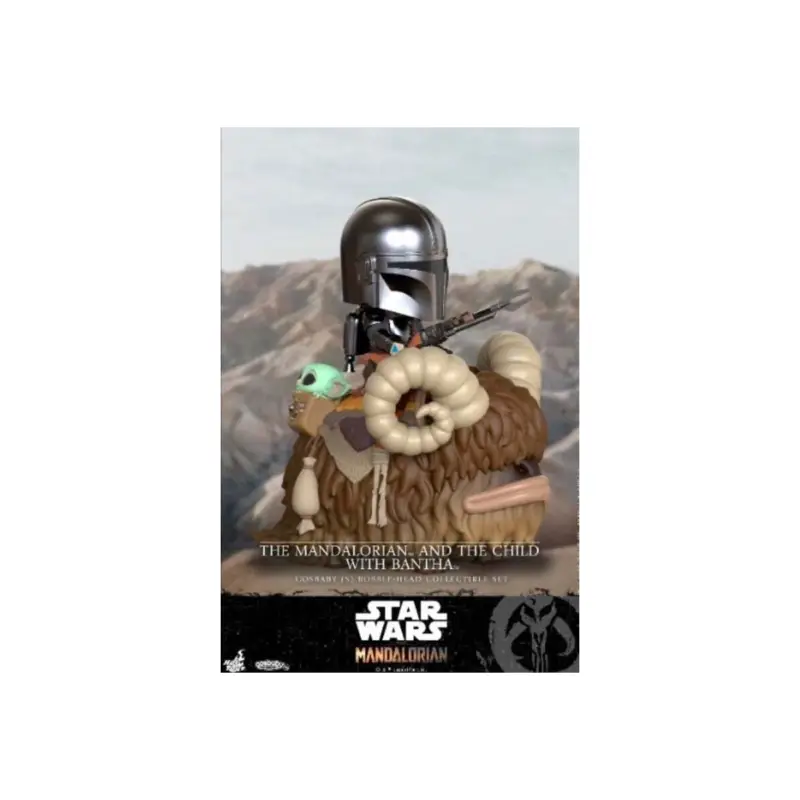 Korting STAR WARS - Cosbaby - Wave 3 - Mandalorian & Child with Bantha Figuurtje