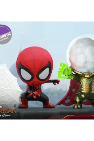 SPIDERMAN - Cosbaby - Wave 1 - Spider-Man and Mysterio Set Figuurtje Exclusieve Aanbieding