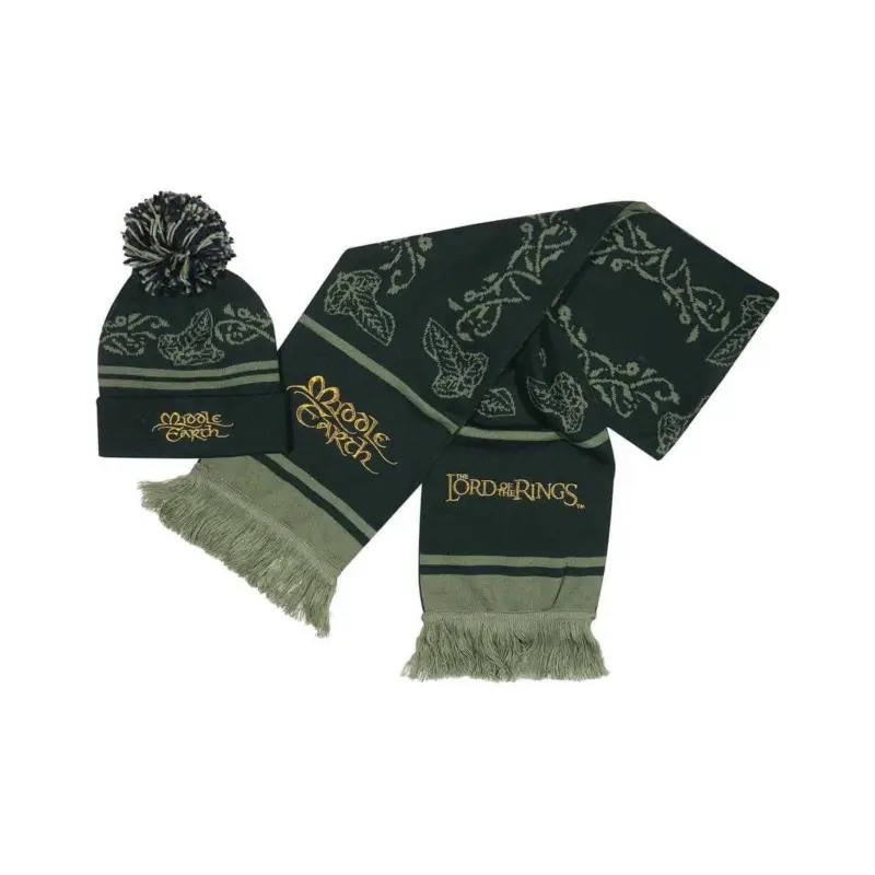 The Lord of the Rings hat & scarf set Korting