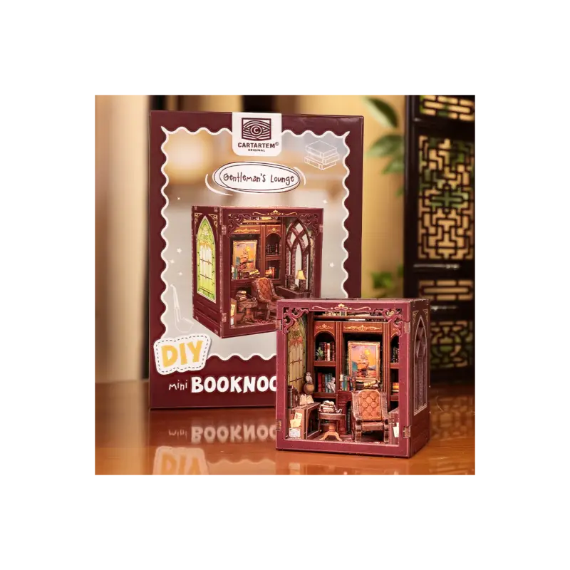 Actieprijs MINI BOOK NOOK KIT - DIY - Gentlemen's Salon - With Magnets