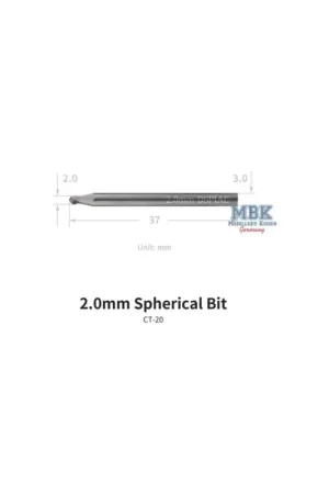 Bestel Nu DSPIAE “I-deal” Spherical Bit 2,0mm