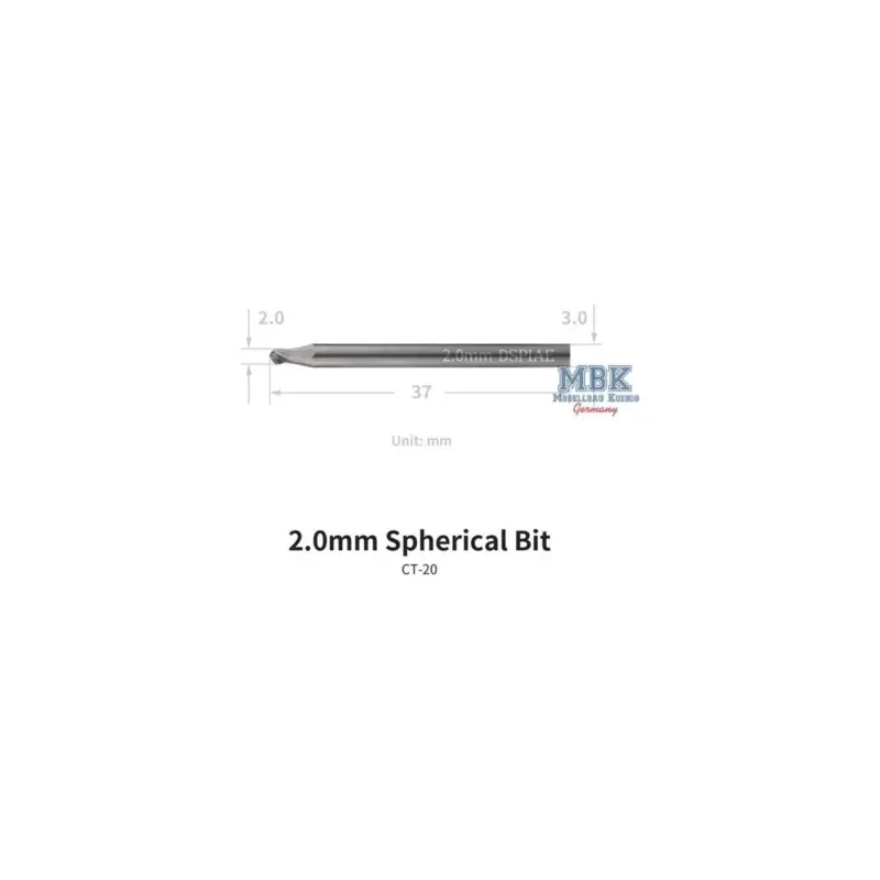 Bestel Nu DSPIAE “I-deal” Spherical Bit 2,0mm