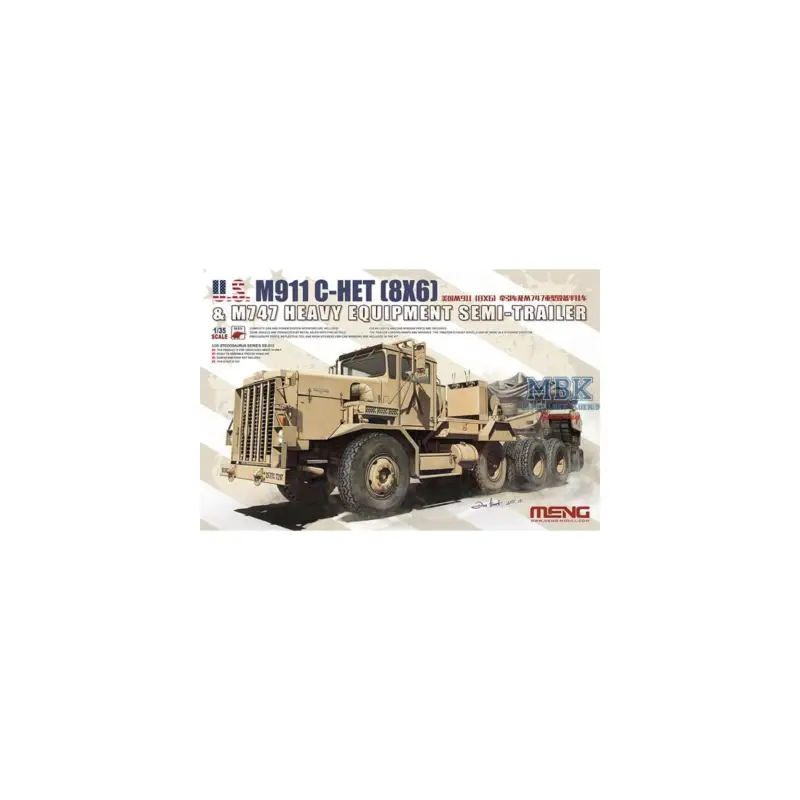 Merkproduct M911 C-HET and M747 Semi Trailer Schaalmodel
