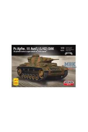 Pz.Kpfw. III Ausf. J L/42 DAK super set - Profi Schaalmodel Tijdelijk Beschikbaar