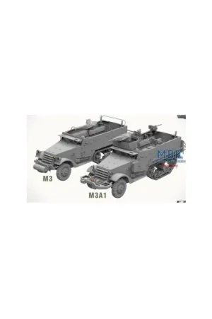 M3 / M3A1 U.S. WWII Halftrack DOUBLE COMBO (1:35) Schaalmodel Must-Have