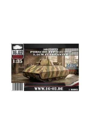 Korting Porsche Typ 245-010 5,5cm Flakpanzer Schaalmodel