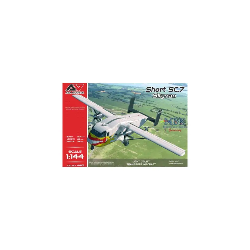 Short SC.7 Skyvan Schaalmodel Gereduceerde Prijs