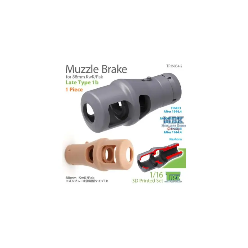 Hete Deal Muzzle Brake for 88mm KwK/Pak Late Type 1b