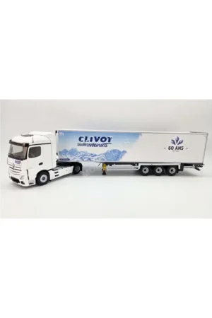 Betrouwbaar Mercedes-benz actros 5 lamberet trailer "60 years clivot transports" Miniatuurr
