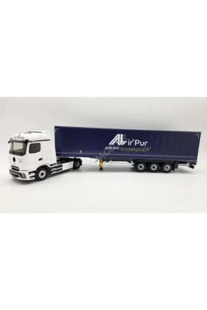 Mercedes-benz e actros trailer tautliner transports “altrans air’pur” Miniatuurr Nieuw