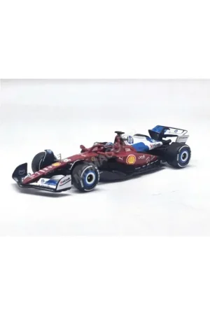 Ferrari f1 sf-25 team scuderia ferrari hp 16 charles leclerc miami grand prix 2025 (premium packaging with helmet) Laatste Versie