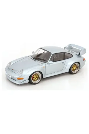 Tijdelijk Beschikbaar 1996 Porsche 911 (993) GT2 with BBS wheels, silver Miniatuur