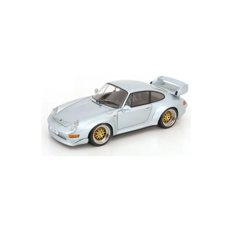 Tijdelijk Beschikbaar 1996 Porsche 911 (993) GT2 with BBS wheels, silver Miniatuur