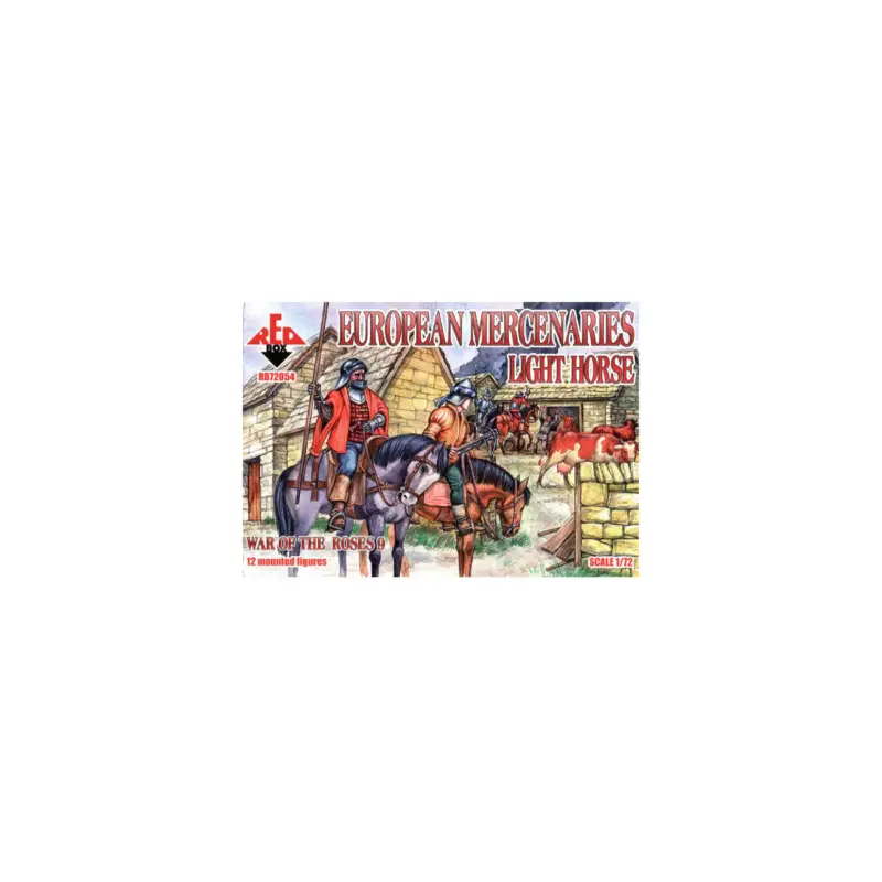 Superprijs European mercenaries light horse (War of the roses 9) 1:72 figure Figuren