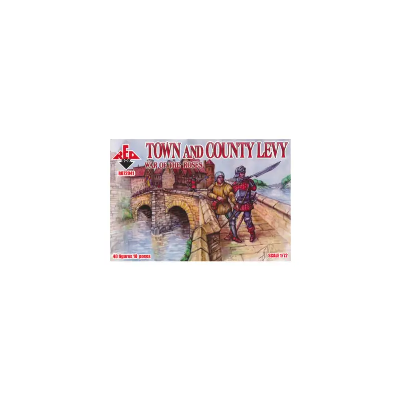 Betaalbaar Figure Town and county Levy (War of the roses) 1:72 Figuren