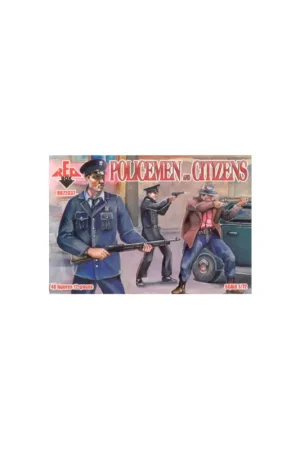 Policemen and Citizens Figure 1:72 Figuren Populair