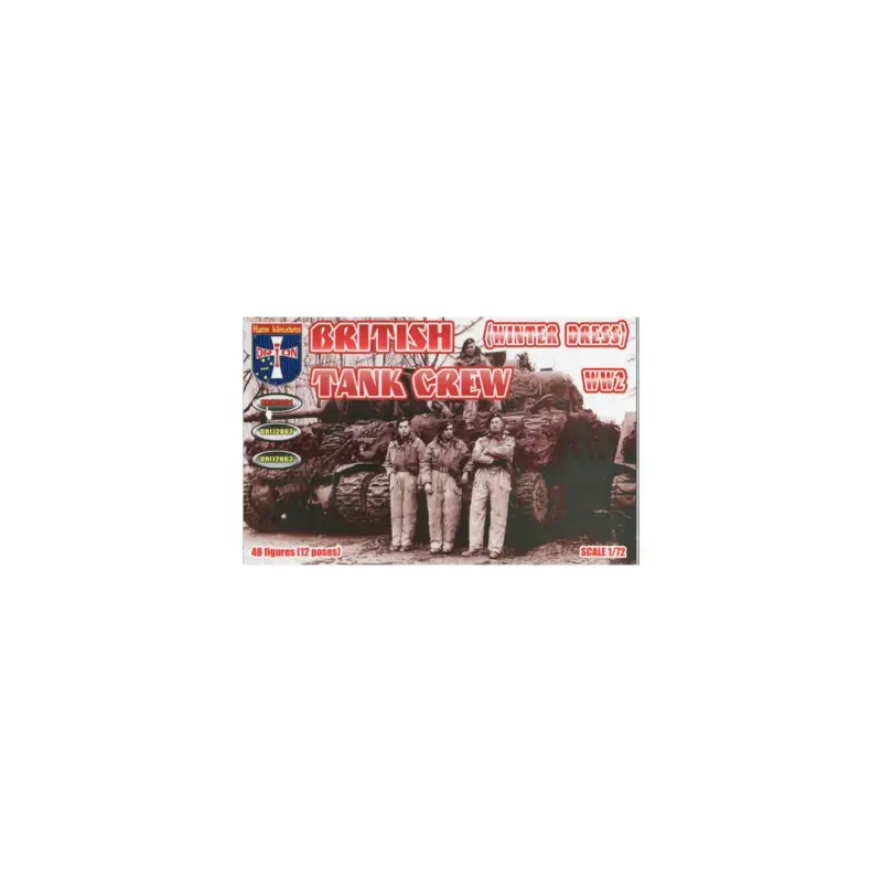 Populair Figure British tank crew (winter dress) (WW 2) 1:72 Figuren