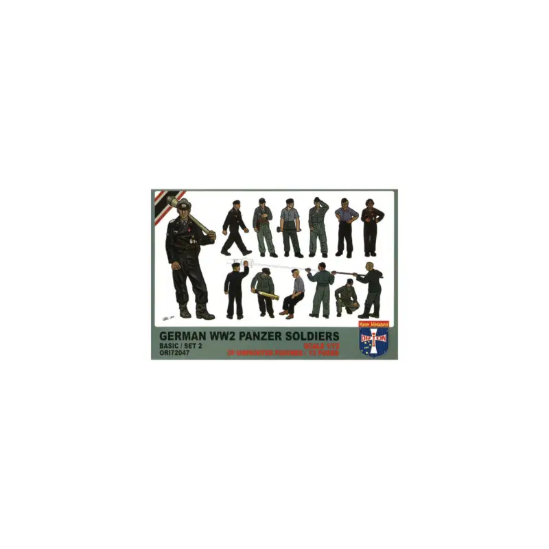 Dagaanbieding Figure German Panzer soldiers Set 2 (WW 2) 1:72 Figuren
