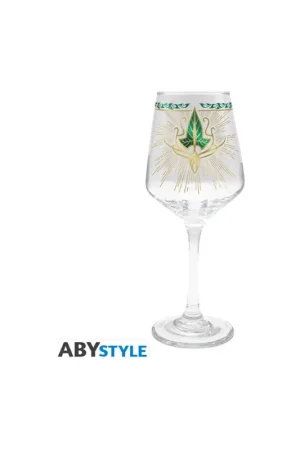 THE LORD OF THE RINGS - Leaf of Lorien - 350ml Stemmed Glass Exclusieve Aanbieding