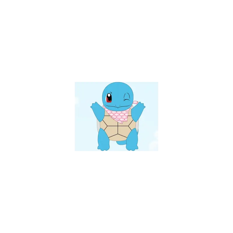 Populair POKEMON - Squirtle with Heart Bandana - Plush 20cm