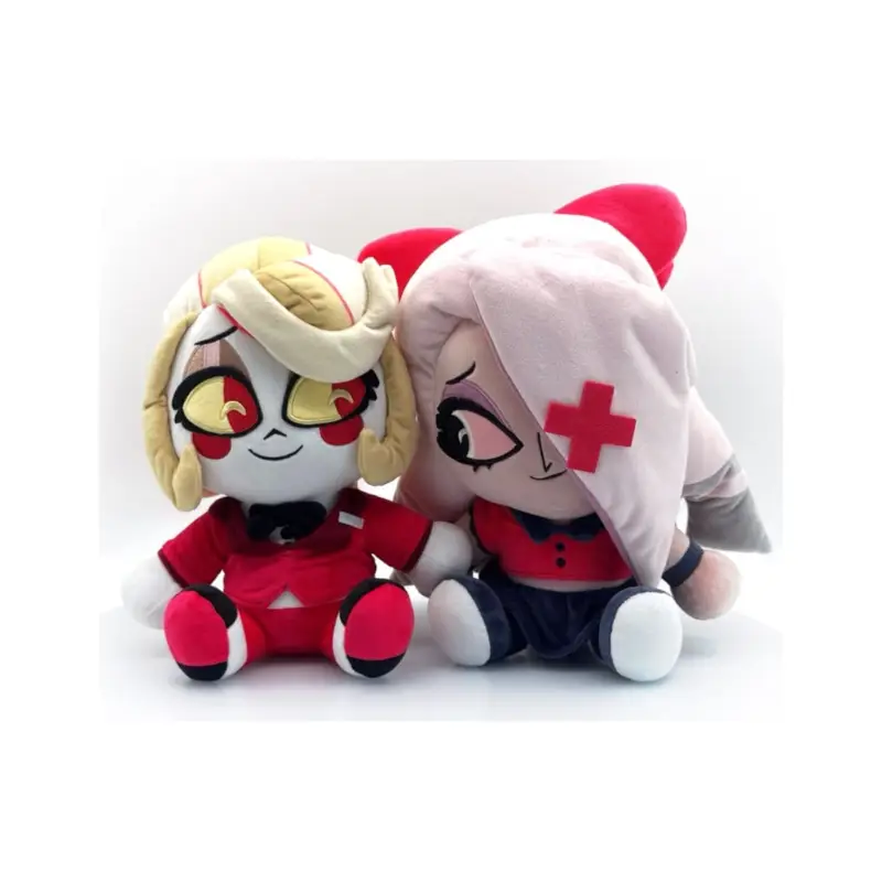 Hazbin Hotel pack 2 Valentine's Charlie & Vaggie soft toys 22 cm Hete Deal